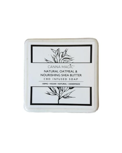 Canna Magic 100mg CBD Natural Oatmeal & Shea Butter Soap 145g