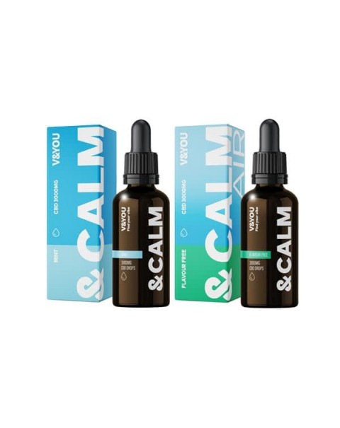 V&YOU &Calm 3000mg CBD Oil Drop 30ml