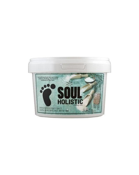 Soul Holistic 100mg CBD Dead Sea Salt Unscented Foot Salt – 500g