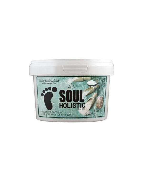 Soul Holistic 100mg CBD Dead Sea Salt Unscented Fo...