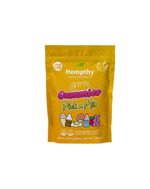 Hempthy 300mg CBD Gummies 30 Ct Pouch