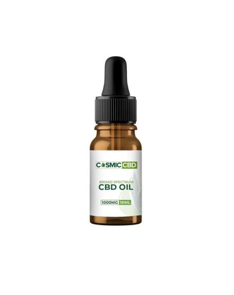 Cosmic CBD 1000mg CBD Organic Broad Spectrum Tincture Oil – 10ml