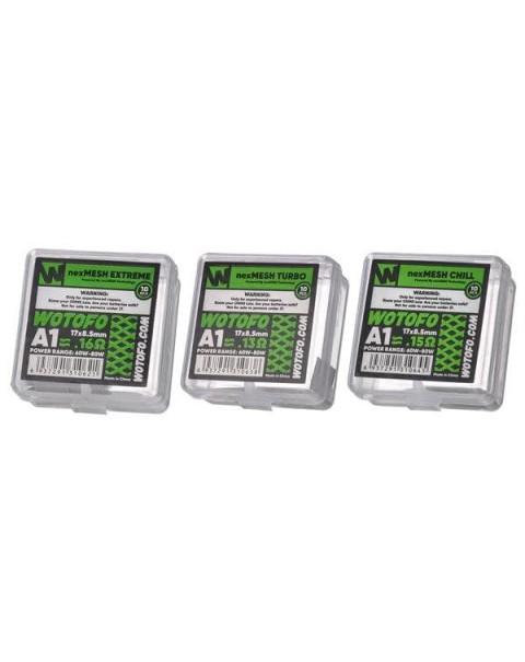 Wotofo NexMesh Mesh Strips 0.16ohms/ 0.15ohms/0.13ohms