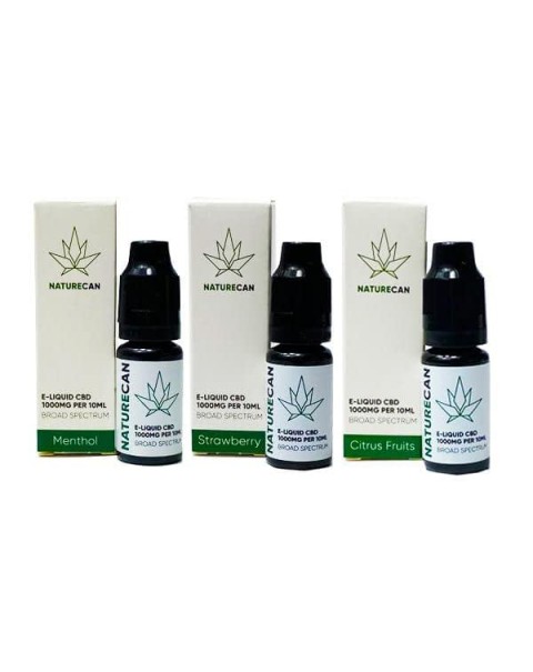 Naturecan 1000mg CBD E-Liquid 10ml (80VG/20PG)