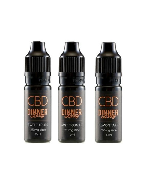 Dinner Lady 250mg CBD 10ml E-Liquid (70VG/30PG)