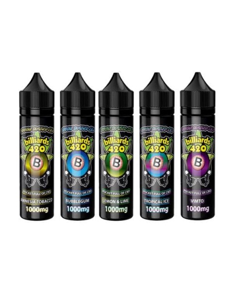 Billiards 420 Terpene Infused 50ml E-Liquid 1000mg CBD