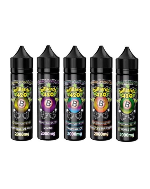 Billiards 420 Terpene Infused 50ml E-Liquid 2000mg CBD