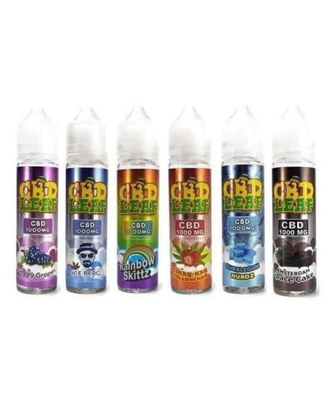 CBD Leaf 1000mg 50ml Shortfill E-Liquid (70VG/30PG)