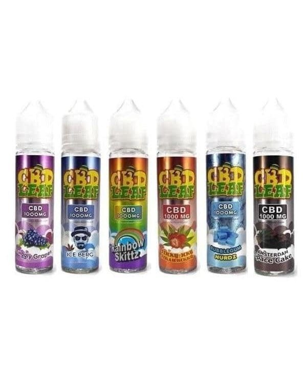 CBD Leaf 1000mg 50ml Shortfill E-Liquid (70VG/30PG...