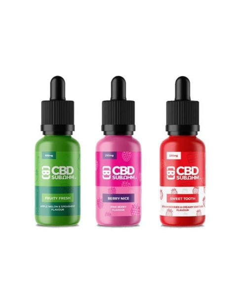 CBD Asylum 500mg CBD Sub Ohm E-liquid 25ml Shortfill (70VG/30PG)