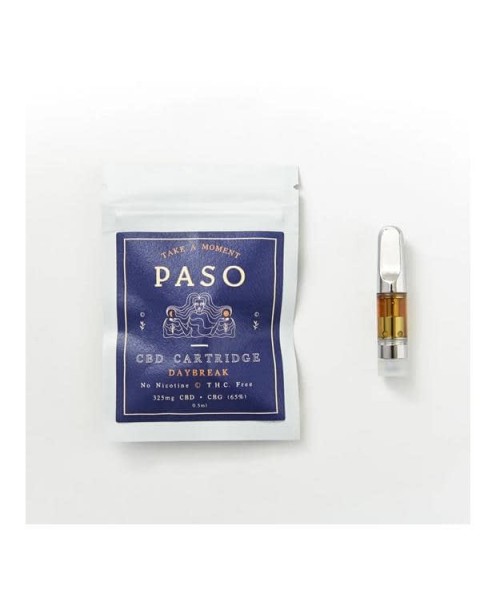 Paso CBD Vape Cartridge 325mg CBD + CBG – Daybreak