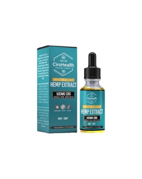 Ciro Health Full Spectrum 500mg CBD Vape – Oral Drops 30ml