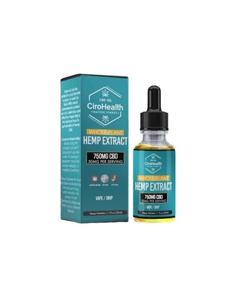 Ciro Health Full Spectrum 750mg CBD Vape – Oral Drops 30ml