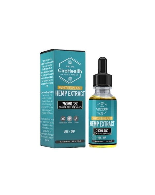 Ciro Health Full Spectrum 750mg CBD Vape – O...