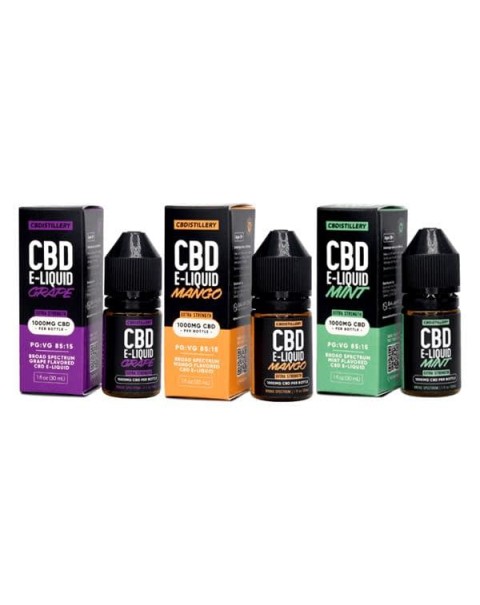 CBDistillery 1000mg CBD E-Liquid 30ml (85VG/15PG)