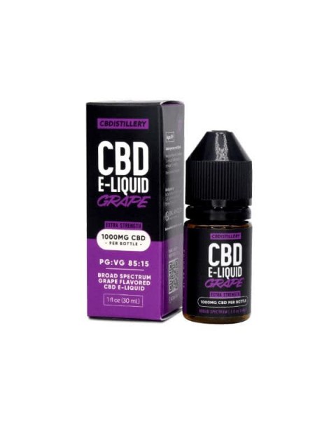 CBDistillery 1000mg CBD E-Liquid 30ml (85VG/15PG)