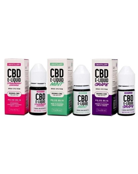 CBDistillery 500mg CBD E-Liquid 30ml (85VG/15PG)