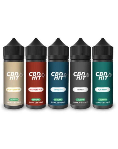 CBD Hit 1500mg CBD Vaping Liquid 100ml (70PG/30VG)