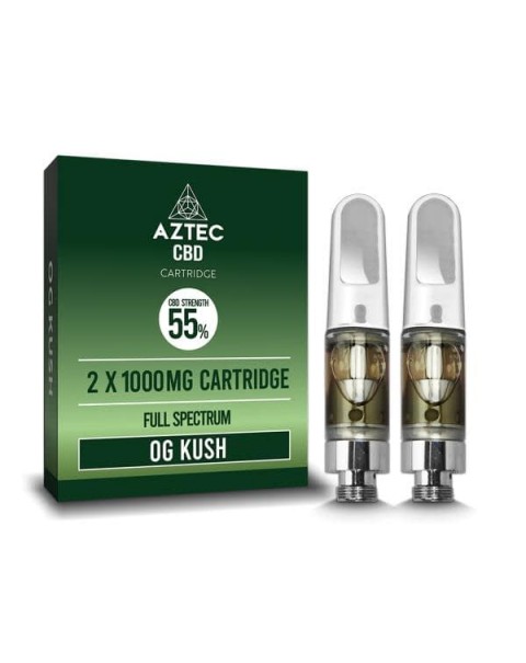 Aztec CBD 2 x 1000mg Cartridge Kit – 1ml