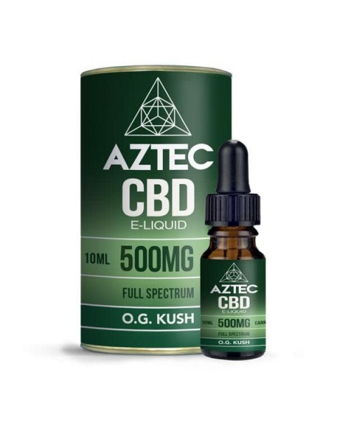 Aztec CBD 500mg CBD Vaping Liquid 10ml (50PG/50VG)