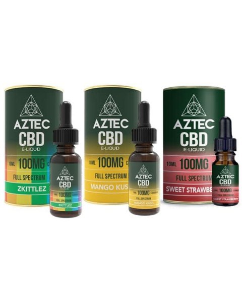 Aztec CBD 100mg CBD Vaping Liquid 10ml (50PG/50VG)