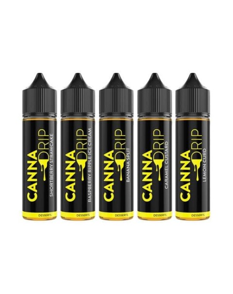 Canna Drip 1000mg CBD Desserts 50ml Shorfill 0mg (50VG/50PG)