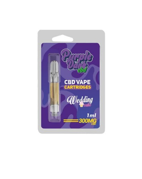 Purple Dabz CBD Vape Cartridges 300 & 600 MG – Wedding Cake