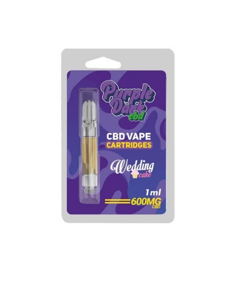 Purple Dabz CBD Vape Cartridges 300 & 600 MG – Wedding Cake