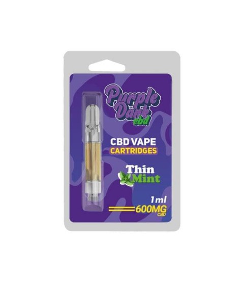 Purple Dabz CBD Vape Cartridges 300 & 600 MG – Thin Mint