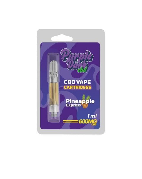 Purple Dabz CBD Vape Cartridges 300 & 600 MG – Pineapple Express