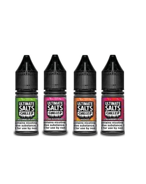 10MG Ultimate Puff Salts Chilled 10ML Flavoured Nic Salts (50VG/50PG)