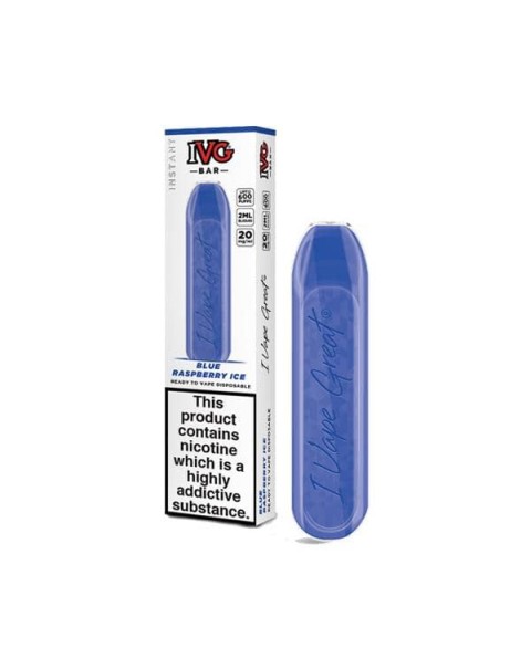 20mg I VG Bar 600 Puffs Disposable Vape