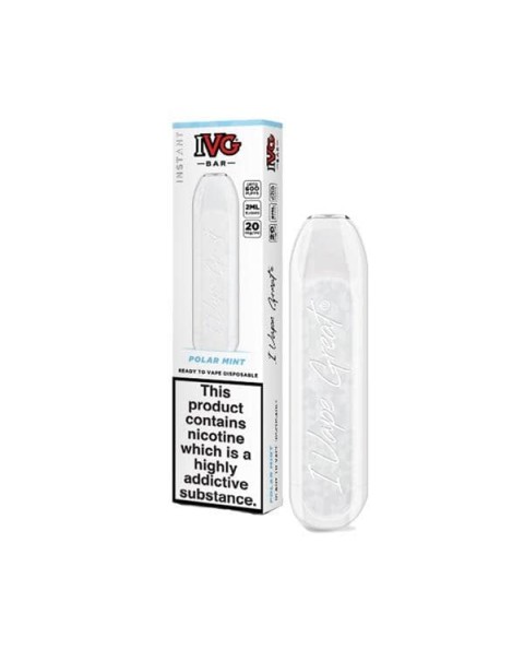 20mg I VG Bar 600 Puffs Disposable Vape