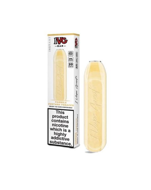 20mg I VG Bar 600 Puffs Disposable Vape