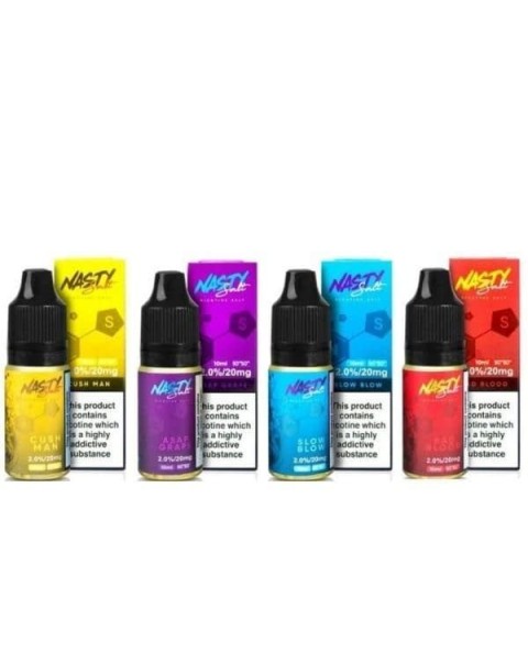 Nasty Salt 10mg 10ML Flavoured Nic Salt (50VG/50PG)