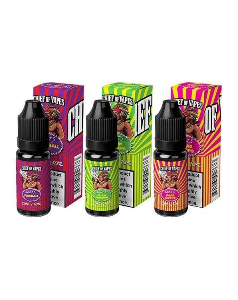 10mg Chief of Vapes Sweets Flavoured Nic Salt 10ml (50VG/50PG)