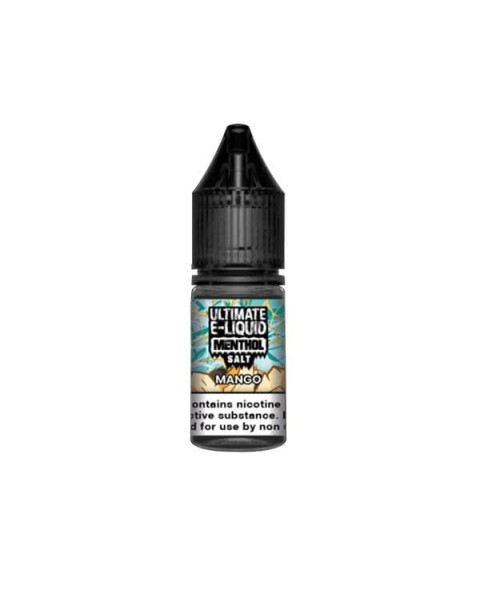 20mg Ultimate E-liquid Menthol Nic Salts 10ml (50VG/50PG)