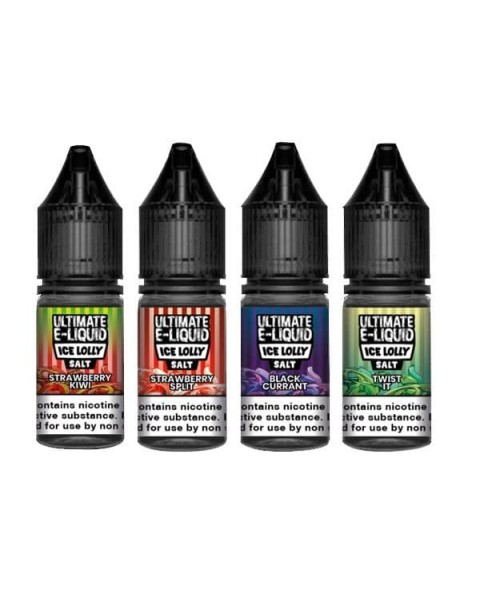 10mg Ultimate E-liquid Ice Lolly Nic Salts 10ml (50VG/50PG)