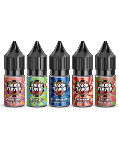 10mg Major Flavor Nic Salts 10ml (60VG/40PG)