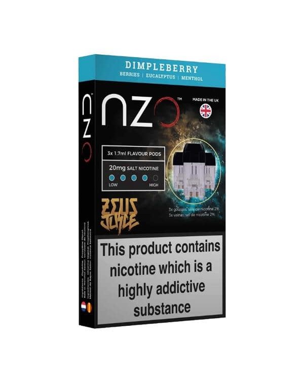 NZO 20mg Zeus Salt Cartridges with Red Liquids Nic...