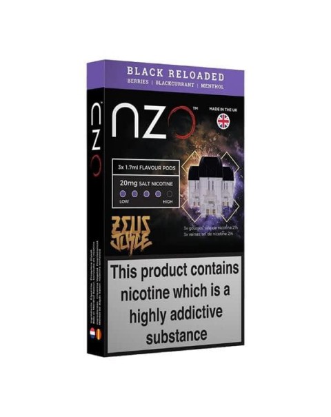 NZO 20mg Zeus Salt Cartridges with Red Liquids Nic Salt (50VG/50PG)