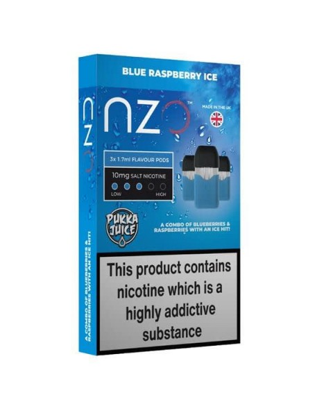 NZO 10mg Pukka Juice Salt Cartridges with Red Liquids Nic Salt (50VG/50PG)