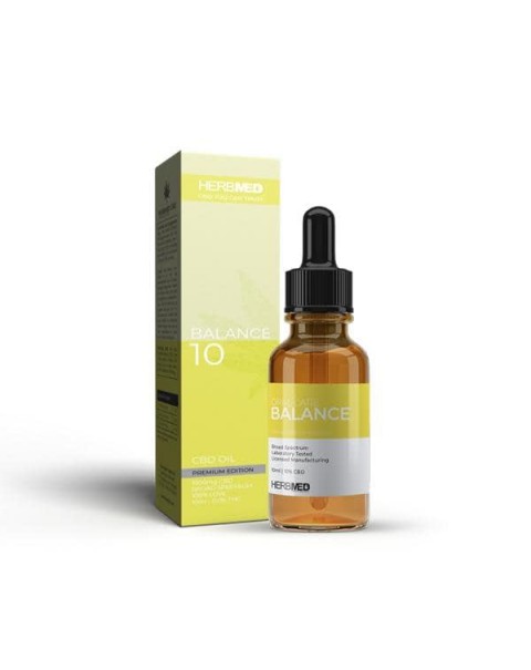Herbmed 10% – 1000mg CBD Broad Spectrum Tincture Oil 10ml