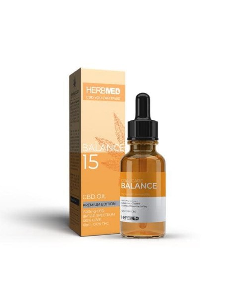 Herbmed 15% – 1500mg CBD Broad Spectrum Tincture Oil 10ml