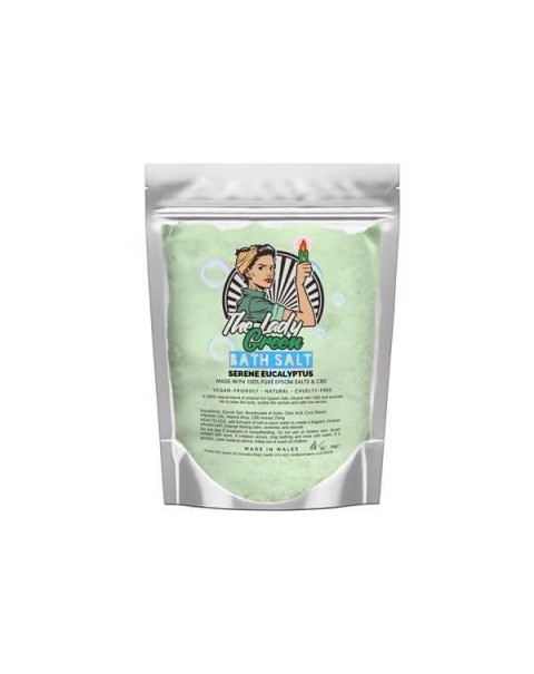 Lady Green 50mg CBD Serane Eucalyptus Bath Salts – 500g