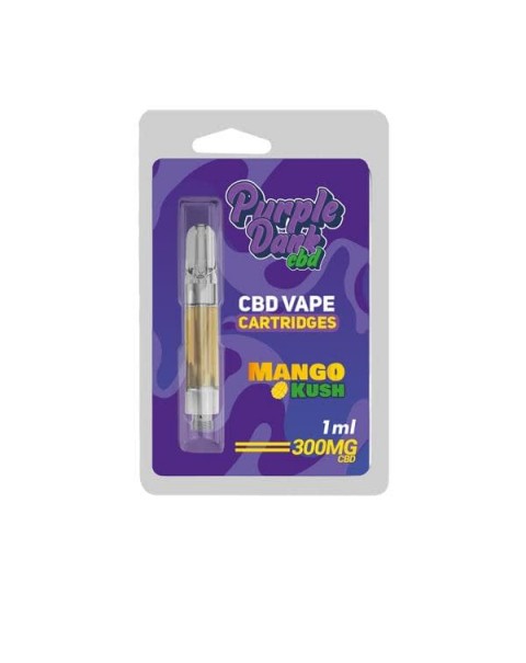 Purple Dabz CBD Vape Cartridges 300 & 600 MG – Mango Kush