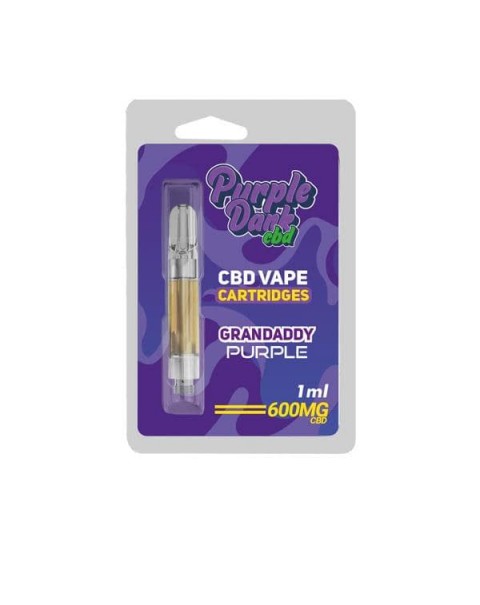 Purple Dabz CBD Vape Cartridges 300 & 600 MG – Granddaddy Purple