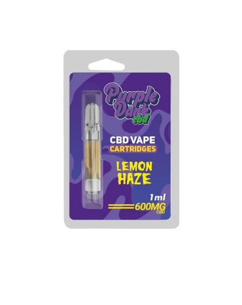 Purple Dabz CBD Vape Cartridges 300 & 600 MG – Lemon Haze