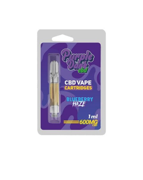 Purple Dabz CBD Vape Cartridges 300 & 600 MG – Blueberry Haze