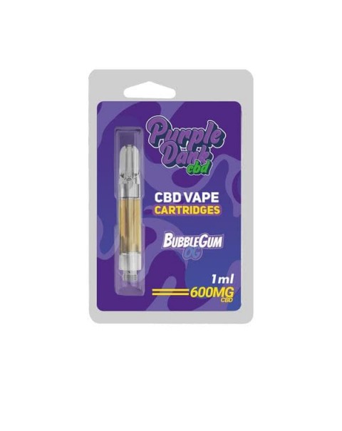 Purple Dabz CBD Vape Cartridges 300 & 600 MG – Bubble gum OG